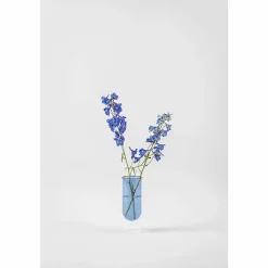 Boutiques de musées Vase en forme de tube Bleu 16 cm Best