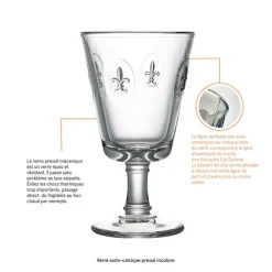Boutiques de musées Verre à vin Fleur de lys - La Rochère