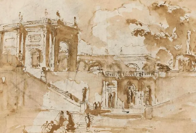 Boutiques de musées Vue de la villa Albani (affiches d'art) Hot
