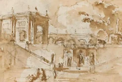 Toiles Sur Châssis|Panneaux Acryliques<Boutiques de musées Vue de la villa Albani (toiles sur châssis)