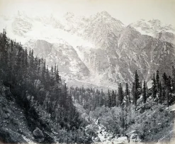 Boutiques de musées Wanga valley and glacier (Abies Webbiana) [Himachal Pradesh. Vallée de Wanga et glaciers], 1866 (panneaux aluminium) Clearance