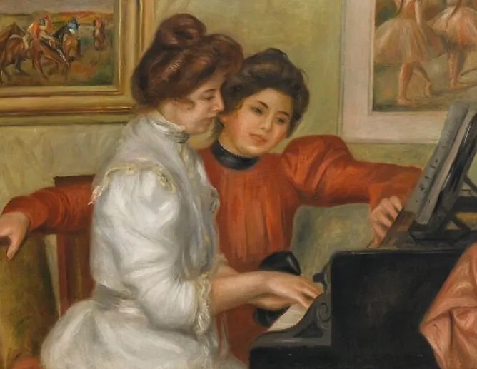 Panneaux Acryliques|Toiles Encadrées<Boutiques de musées Yvonne et Christine Lerolle au piano (panneaux acryliques)